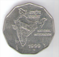 INDIA 2 RUPEES 1999 - Inde