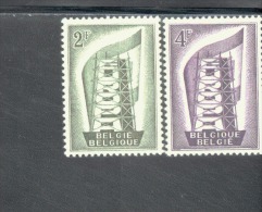 CEPT Belgien 1043 - 1044 ** Postfrisch - 1956