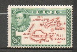 FIDJI  2p Vert Brun 1938 N°107 - Fidji (...-1970)