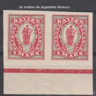 Bayern,187,Ungezähnt,xx,Paar - Ungebraucht