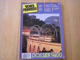 VOIES FERREES N° 52 Revue Train Tram Tramways Autorail Chemins De Fer Rail SNCF BB9400 CC6500 Blanc Argent - Railway & Tramway