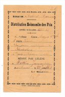 Distribution Solennelle Des Prix  - Ecole Robert Garnier, Le Mans - 1933 - Diploma & School Reports