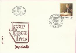 Josip Broz Tito, Beograd, 24.5.1986., Yugoslavia , FDC PTT-9/86 - FDC