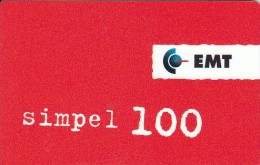 Estonia, EE-EMT/Simpel-R-001, 100 Kr, Logo Text Is Black, 2 Scans.  Exp. : 01.01.2000 - Estland