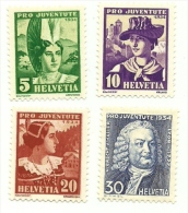 1934 - Svizzera 278/81 Pro Juventute C2748 - Unused Stamps