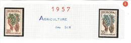 FRANCE 1957 EUROPA 1ère émission N° 1122/1123  Neufs** 1er Choix  Cote 2013 =2.15 Euros - 1956