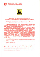 ITALIA  1968 - Bollettino Illustrativo P-TT. - (italiano-francese) -  T.Campanella - Teologia - Paquetes De Presentación