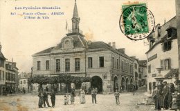 CPA 64 ARUDY L HOTEL DE VILLE  VALLEE D OSSAU 1914 Animée - Arudy