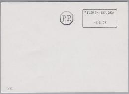 Heimat GR Feldis-Veulden 1979-03-05 Aushilfsstempel Auf Sammlerbrief - Cartas & Documentos