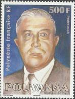 French Polynesia - 2008 - Political Leaders - Pouvanaa - Mint Stamp - Ongebruikt