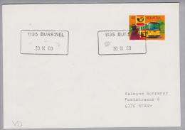 Heimat VD Bursinel (Dully) 1195 1980-09-30 Aushilfsstempel Auf Sammlerbrief - Storia Postale