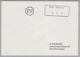 Heimat VD Assens 1049 1979-05-16 Aushilfsstempel Auf Sammlerbrief - Lettres & Documents