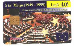 Malta - Malte - 50th Anniversary/Council Of Europe - Malta