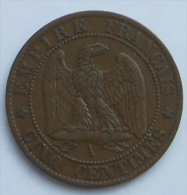 Napoléon III 5 Centimes 1861 A PARIS Cote TB 6 , TTB 22 Euro - 5 Centimes