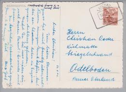 Heimat BE Langnau 1946-05-12 Bahnstationsstempel Auf AK Nach Adelboden - Covers & Documents