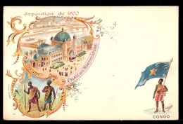 REF 629  EXPOSITION UNIVERSELLE DE  PARIS 1900  ( Edit: SENARD & DERANGEON  ) N° 37 CONGO - Exhibitions
