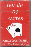 JEU DE 54 CARTES - POKER - BRIDGE - CANASTA - BATAILLE - NEUF - B. & G. - 54 Kaarten