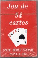 JEU DE 54 CARTES - POKER - BRIDGE - CANASTA - BATAILLE - NEUF - B. & G. - 54 Cartes