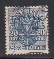 Sweden Used Scott #O51 20o Deep Blue - Dienstmarken