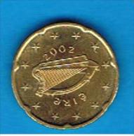 IRLANDA / IRELAND # EUROS -  20 Cents - Centimos De Euro 2002 - Irlanda