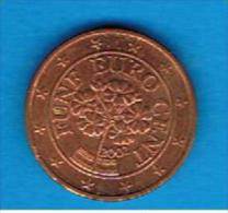 AUSTRIA  # EUROS -  5 Cents - Centimos De Euro  2002 - Austria