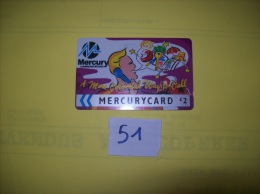 MERCURY CARDS  - A More Colorful Way To Call  - £2  - Voir Photo (51) - Mercury Communications & Paytelco