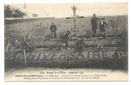 Châtillon-sur-Marne (51) : Tombes Sur La Route De Seu En 1914 (animé)  PF. - Châtillon-sur-Marne