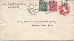 2c Rouge NEW ORLEANS 17/9/1915 Avec Complément D'affranchissement Pour Haïti. - 1901-20