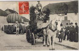 CHATEAUVILLAIN Cavalcade Du 29Mars 1908 - Char Du Charlatan - Char Du Melon - Chateauvillain