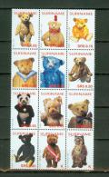 Suriname Surinam 2004, 12V,teddybears,teddyberen,sheetlet ,MNH/Postfris (E3582us - Poppen