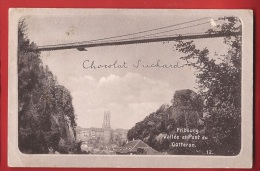 AFR-004 Fribourg Vallée Et Pont Du Gotteron,   Non Circulé, Petite Marque , Chocolat Suchard - Fribourg