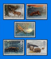 GB 1992-0001, The Four Seasons (Wintertime), Set Of 5 Stamps, MNH - Ongebruikt