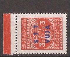 TRIESTE B ITALIA JUGOSLAVIJA UHRMARKE 476 Zb Pap-DUENN NICHT IM KATALOG MIT UEBERDRUCK RRR - Mint/hinged