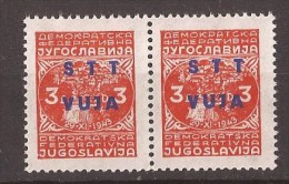 TRIESTE B ITALIA JUGOSLAVIJA UHRMARKE 476 Zb Pap-DUENN NICHT IM KATALOG MIT UEBERDRUCK RRR - Neufs