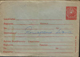 Romania-Postal Stationery Cover 1955 - Coat Of Arms - Covers