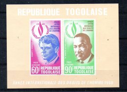 TOGO. BF 35 De 1969 (neuf Sans Charnière : MNH). Année Internationale Des Droits De L'Homme/Luther King/Robert Kennedy. - Martin Luther King