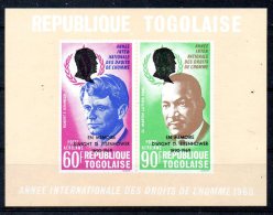 TOGO. BF 43 De 1970 (neuf Sans Charnière : MNH). Eisenhower/Luther King/Robert Kennedy. - Martin Luther King