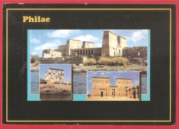 CARTOLINA VG EGITTO - ISOLA DI FILE - PHILAE - Tempio Di Iside - 12 X 17 - ANNULLO 2006 - Assouan
