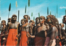 AFRICA, KENYA, SAMBURU DANCERS,,old Photo Postcard - Zonder Classificatie