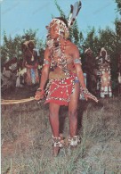 AFRICA, CONGO, DANSE FOLKLORIQUE,WOMAN DANCER IN NATIONAL COSTUME,old Photo Postcard - Unclassified
