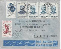 MADAGASCAR - 1950 -  LETTRE DE MAJUNGA A DESTINATION DE PARIS - - Briefe U. Dokumente