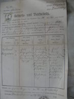 Old Paper - Czech Rep.  Klantendorf -Bezirk Neutitschein - Mähren - Moravskoslezsky Kraj - 1874   DC7.5 - Birth & Baptism