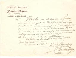 Papel De Panaderia Las Eras  1939 - Autres & Non Classés