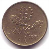 ITALIA ITALY ITALIE ITALIEN - 1971 -    20 Lire - KM 97.2 - 20 Lire
