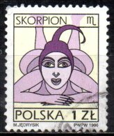 POLAND 1996 Signs Of The Zodiac - 1z. - Woman With Scorpion's Tail Hat (Scorpio)  FU - Usados