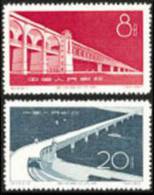 1957 CHINA C43 Great Changjiang River BridgeS At Wuhan 2V - Ungebraucht