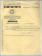 Lettre Commerciale La Cheneraie M. Cauhapérou (anc. élève Ecole Boule )Tarbes 14-09-1939 Pour Mr Beaurepaire - Sin Clasificación