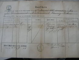 Old Paper -Austria Wien -Josefstadt - Leopoldine - Katharina KAUTNY  1874     DC9.4 - Birth & Baptism