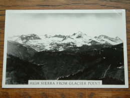 HIGH SIERRA From GLACIER POINT - Anno 1954 ( Fotokaart - Zie Foto Voor Details ) !! - Yosemite