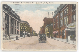 CPA LONDON - ONTARIO - RICHMOND STREET CORNER DUNDAS - Londen